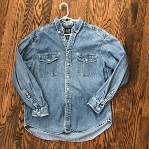 Vintage gap denim button down